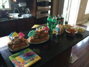 Maken gjorde ett fantastiskt jobb med maten. Tita bara så snyggt han hade lagt upp allting!