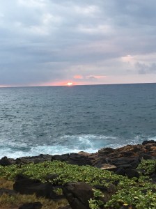 Soluppgången imorse,söndag.