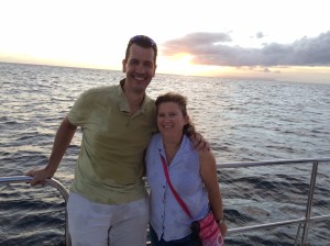 Våta, täckta av saltstänk, men mycket nöjda över dagens utfärd! 