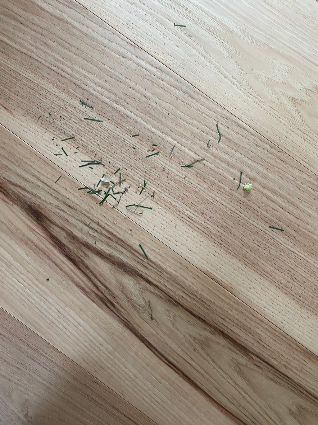 … Hon fejade i sovrum, i trappa och&nbsp;tambur….